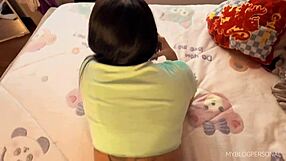 Hardcore Sex with Neighbor While She Talks on Phone with Cuck Boyfriend Ripping Her Jeans and Ass