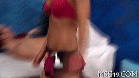 So this skinny playgirl is getting drilled hard in the scene.