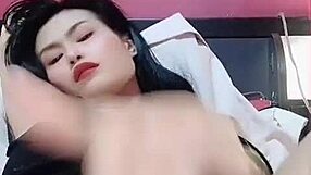 Hey, I just did my fingernails... now watch me finger this wet thai pussy close up!