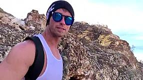 Who knew giving a public blowjob in this cave would end with a huge cumshot?