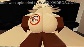 Hey, this Roblox game had a shy girl who turned out super horny, riding my big cock wildly until cumshot!