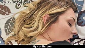 Horny stepsister dominates pervy stepbrother by sitting on his face in intense cowgirl ride