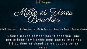 Mille et unes bouches - french asmr blowjob with dirty talking!