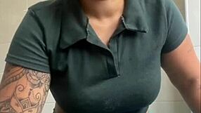 Do you like how I show off my swollen big pussy while flashing it in exhibitionist style?