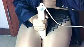 SigAnJue - Little Housewife OL in Open Crotch Stockings and Sexy Lingerie Awaits Your Insertion