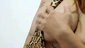 young exhibitionist with fetish flashes and says come here cum on my tits and armpits