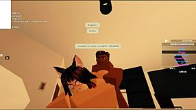 Intense Roblox Session With Rough Doggystyle And Cum Filling From Big Black Cock