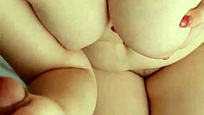 Teasing with a hot handjob until huge cum explodes all over my soft boobs