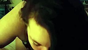 Oh man, this BBW girlfriend is deepthroating my cock like a pro while we're fucking at home