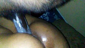 Oiled Black Latina Milf Takes Anal Creampie in Wet Group 3some