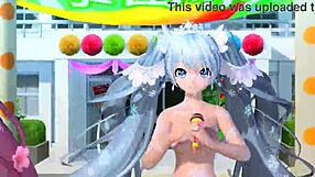 i love how hatsune miku colorful love project diva nude mod shows full nude big ass goddess boobs