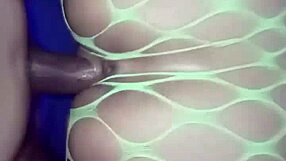 curvy peruvian amateur bent over in interracial doggystyle action