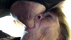 Granny in Wonder Woman cosplay face fucks the cocksucking goddess