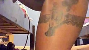 hey, check out this ebony milf doing a hot strip tease and deepthroat in this preview