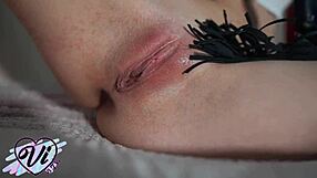 Brunette Babe Spanks Her Juicy Ass in Homemade Solo Fetish Video