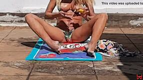 oh man, that hot blonde just bolted when she spotted the neighbor filming her naked in the yard, total voyeur moment