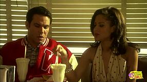 Brunette and blonde girlfriends feel so connected kissing on bed leading to passionate lesbian sex