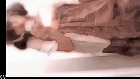 i see my amateur japanese shemale self in the mirror during gentle solo play time.