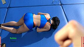 Lesbian superhero dives into wet shaved pussy licking and cunilingus in hairless action