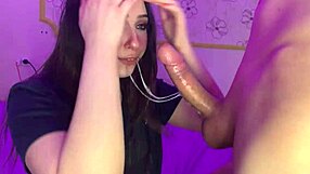 बड़े लंड ब्लोजॉब से एक्सीडेंटल कमशॉट क्यूट गॉथ गर्लफ्रेंड होममेड रफ चुदाई में!