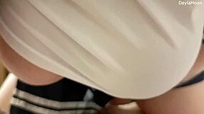 Stepsister Spreads Big Ass On Bed For Huge Cock Blowjob And Dirty Pussy Fucking