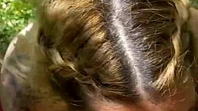 Blonde with Big Natural Tits Gives Outdoor Blowjob and Wants That Rich Lechita Cum.