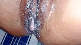 Skinny village girl experiences first time shaved pussy fucking on ranch.