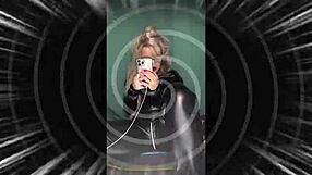 Dominant Femdom Boss Inspects Sissy Bimbo in Office with Glasses and Intense Jerk Off Instructions