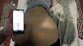 bebelexxx gives a hot footjob then bends over for intense doggystyle pounding!