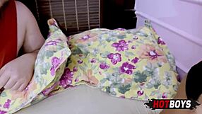 Oh wow, i'm watching these two greedy ass guys share the young hung dude's monster cock at hot mansion 3