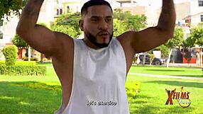 i feel so turned on as that muscular trainer fucks me, a young latina, into hard even sex