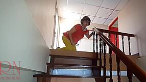 Velma searches for crime traces in bikini and pantyhose from vintage Scooby Doo