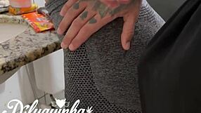 Intense Bathroom Rendezvous With Co-Worker Involves Hard Punching And Sucking