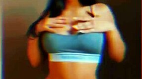 this naughty girl starts twerking and dancing funk wildly, building up to an intense orgasm release