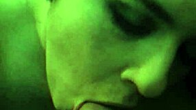 White girl performs oral on Indian cock before swallowing the cum load in her mouth.