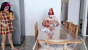 Hey, this adorable amateur Latina maid flashes her big natural tits to fulfill a dirty exhibitionist fetish in front of the man taking care of her at home 😏 her charming curves and brown eyes make it so sexy!