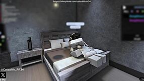 quietly bending over to fuck a fan on the bed with wet cowgirl riding