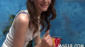 I love how this hardcore massage turns into rough fucking with my European teen partner.