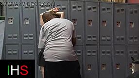 I mean, this black guy with a huge cock just bends over the cute brunette teen in the gym for doggystyle fucking and facial cumshot.