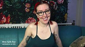 i feel so humiliated in my goth cuckold fantasy with femdom domination and pov jerk off instructions