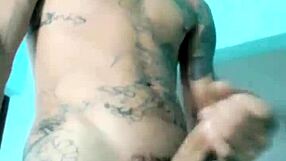 Magrinho showing his good toy in the living room at home