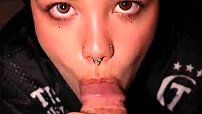 Why do stepsister and stepbrother dive into homemade blowjob with cum in mouth