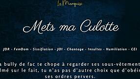 i feel so humiliated in this french femdom sissification with european joi and cei instructions