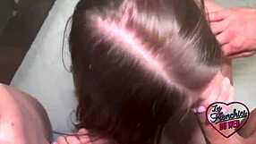 Katy, the brunette coquine, finally gets her double penetration - but can she handle two at once?