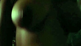 Latina Teen with Big Natural Tits Rides Cowgirl Style Moaning Loud While Neighbors Watch TV