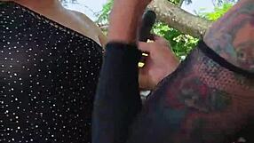 Fucking Hard with Skinny Blonde Friend on Balcony in Homemade Lesbian Action