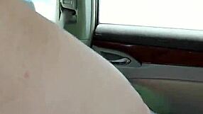 Blonde Teen 18+ Gives Pov Blowjob and Hardcore Fucking in Backseat with Outdoor Public Hitchhiker Couple