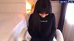 Helga Muah MLADY Shows Bad Behaviour in Red Lingerie with Partial Strip and ASS Wigglin Tease