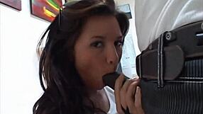 Isabella Cruz tries a huge black dildo but she needs the real BBC?