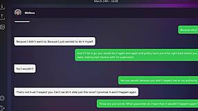 Blonde with small tits dives into some dirty texting games in Melissa's wild ending